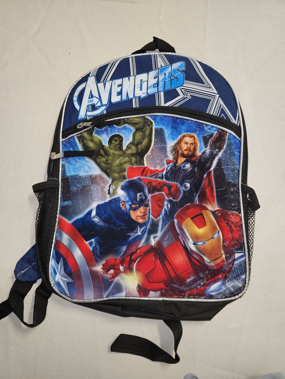 Marvel Avengers School Backpack 16" Iron Man Captain America Thor Hulk Bag NWOT